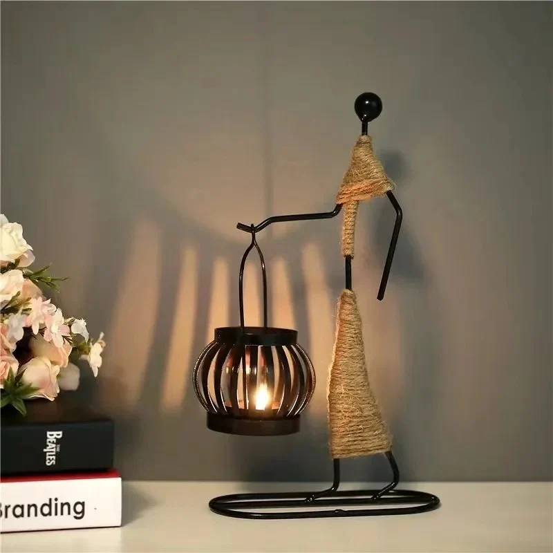 Tribal Wire - Metal Art Candle Holder - Image 13
